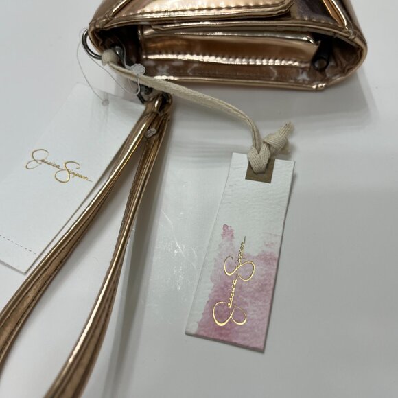 Jessica Simpson Zoe Wristlet / Clutch in Moscow Mule Gold - NWT - Picture 5 of 8
